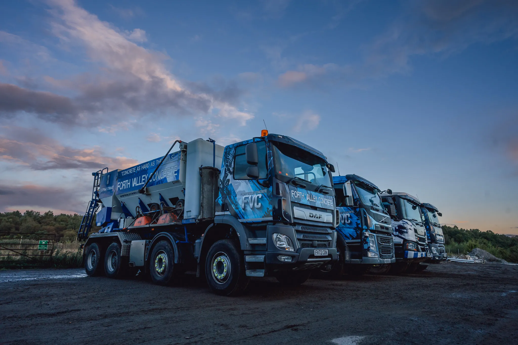 Forth Valley Concrete's fleet of vehicles | Forth Valley Concrete